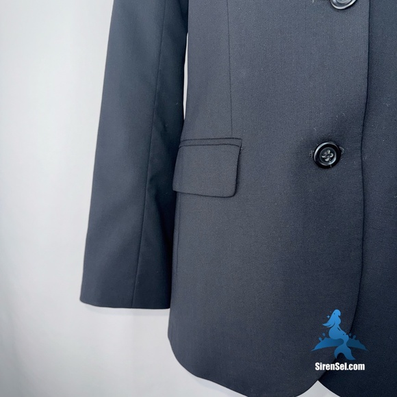 1162 J.Crew Wool Blend Blazer – Size 2 – Black - Picture 5 of 16